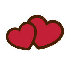 Callebaut Chocoladedecoratie Romantisch Hart 200st