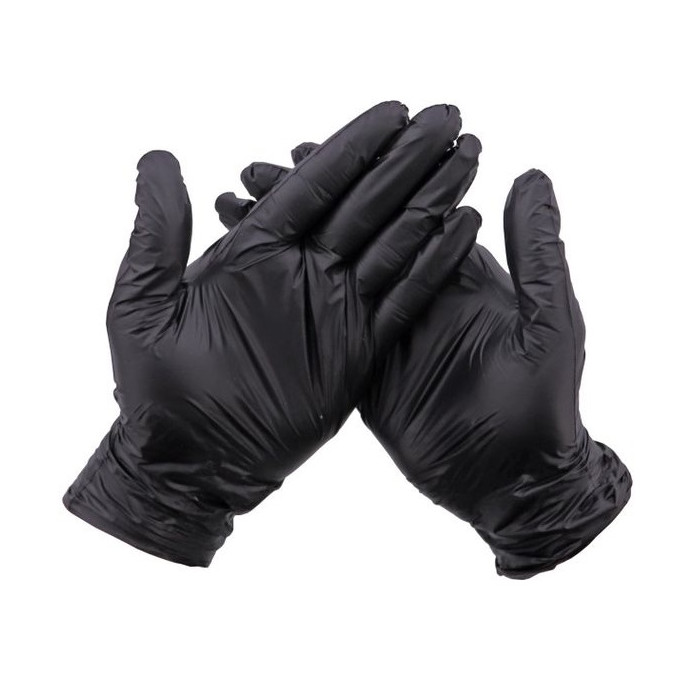 Wegwerp Handschoenen Zwart Eco Gloovy 100st. - Maat L
