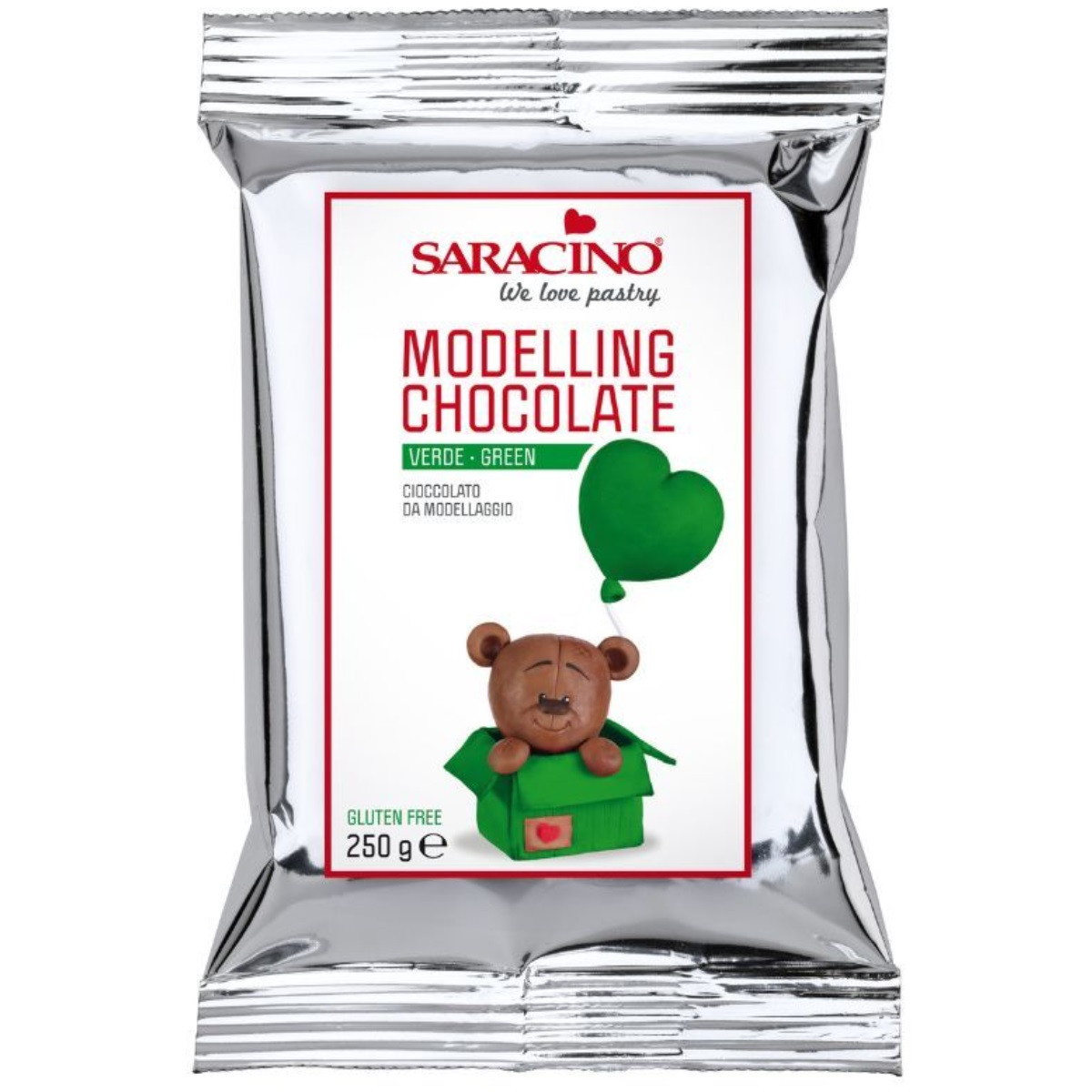 Saracino Modelleer Chocolade Groen 250g